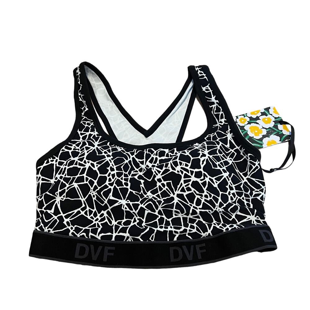 DVF for Target Women's Racerback Cracked Glass Sports Bra - Size XS - NWT